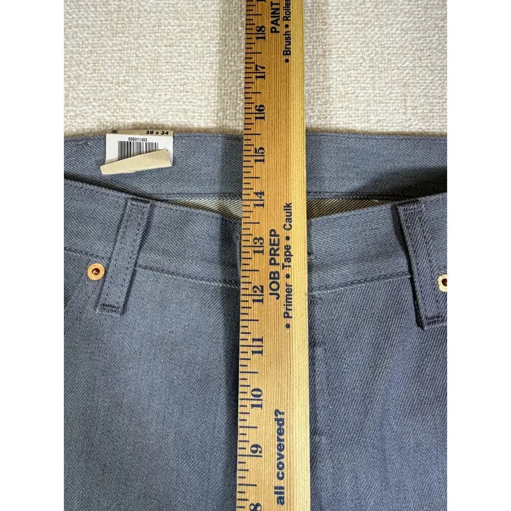 NWT Levis 501 Men 38x34 Gray Button Fly Denim Jean Preppy 5 Pocket Straight Leg